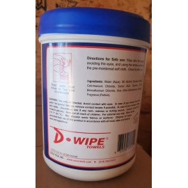 ESCA TECH D-Wipe Towels Skin Lead & Metal Dust Cleanup for Skin ESCA Tech (150 ct)