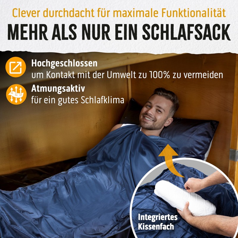 Backpacker's Journey Cabin Sleeping Bag (Only 168g), Ultra Lightweight and