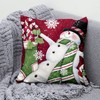 ChloropLastid Winter Christmas Snowman Throw Pillow Covers 18 x 18