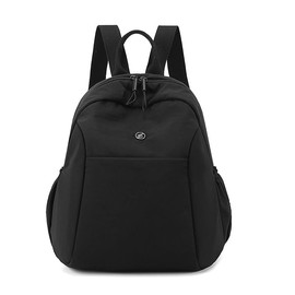 HUA ANGEL Women's Backpack Small Nylon Backpack Super Light with Multiple Pockets Backpack Women's Backpack Elegant Daypack Small City Uni Travel Sporty Shopping, black
