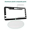 American Flag License Plate Frames - 2 Pack Black Patriotic