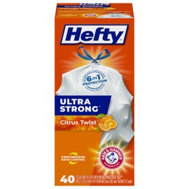 Hefty Ultra Strong Tall Kitchen Trash Bags, Citrus Twist Scent,  Gallon,  Count