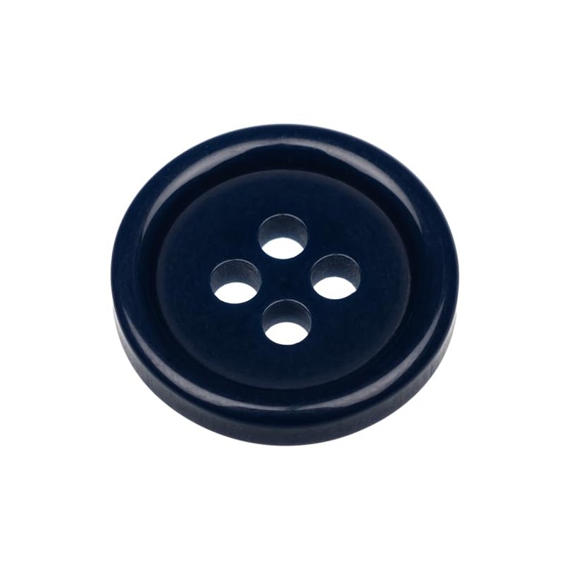 Pack of 24 Dark Blue Sew on 15mm Round Buttons