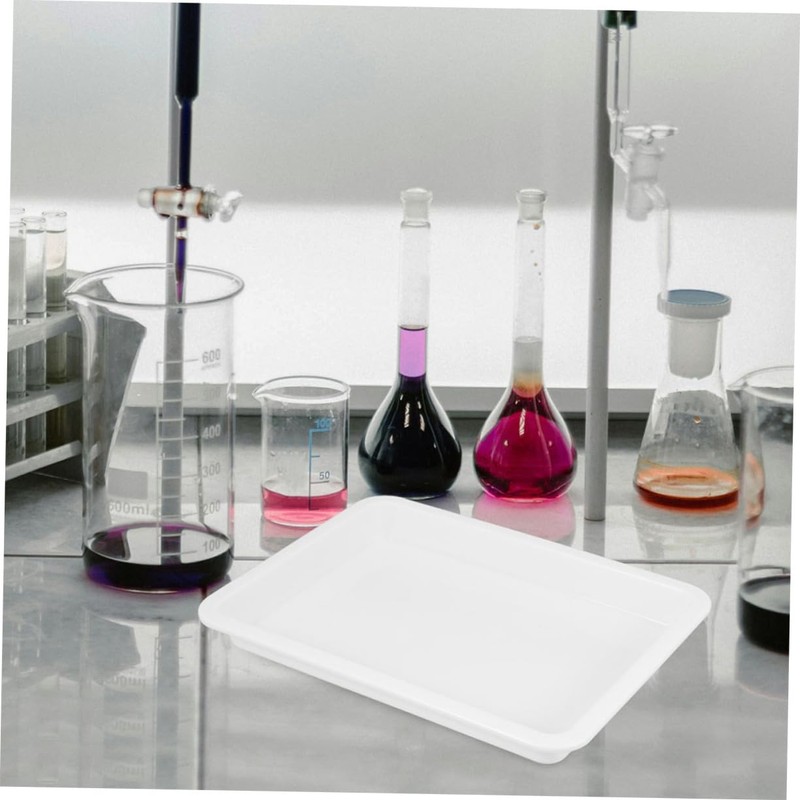 GLEAVI 4pcs Lab Sample Tray Acid Alkali Resistance Tray Laboratory