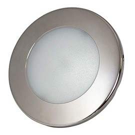 Manufacturers' Select ITC RV 2 Color LED Hardtop Light with Aluminum Housing and Frosted Glass Warm White and Blue Overhead Light (69237SSNS-W/B) (X002CI35P1)