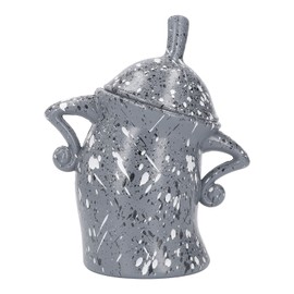 Biscuit Jar Attitude Cookie Jar with Lid Cute ABS Ample Storage Food Storage Container for Christmas Kitchen Grey