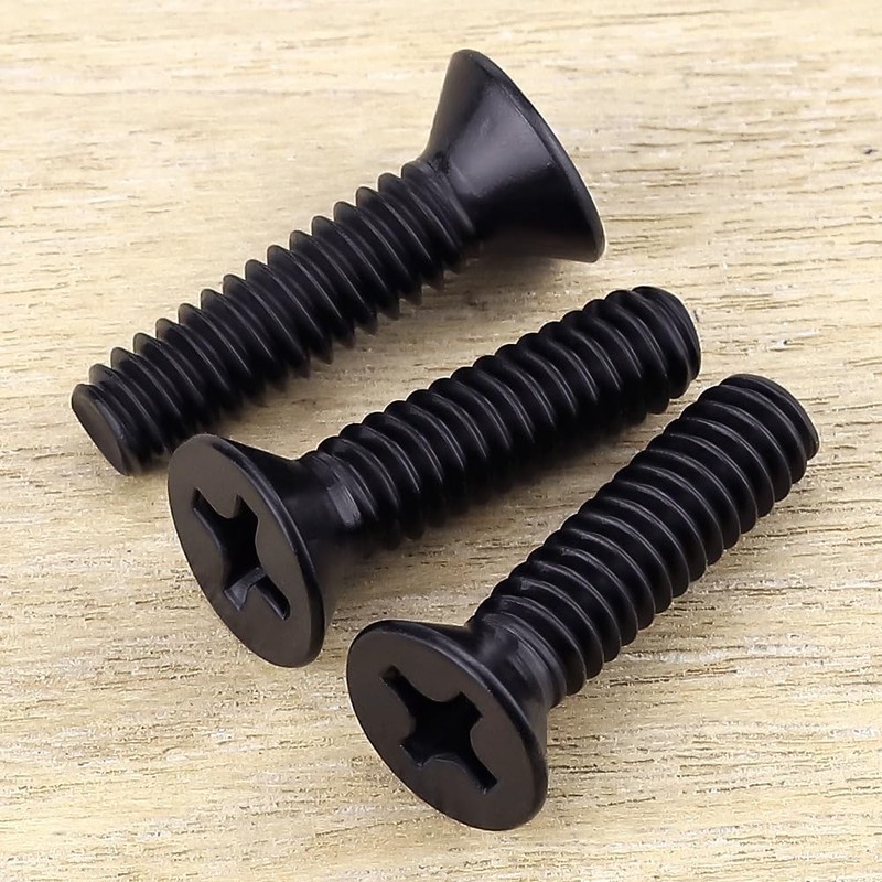 #10-24 x 1/2" Machine Screws, Phillips Flat Head, 304 Stainless