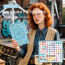 Holderzyi Academic Diary 2025-2026 A5 Day Per Page, 13 Months Daily &Month Planner from Aug.25 - Aug.26,Agenda Dairy A5 Page a Day, with Elegant Cover,Pen,Inner Pocket (Blue)