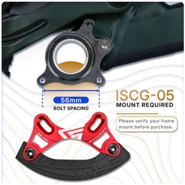 WFS ARMOR-B Bash Guard 34-38T, ISCG05 Mount, MTB Mountain Bike Chain Guard Chainring Protector, Purple