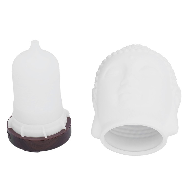 100‑200ml Ceramic Humidifier Buddha Shaped Aroma Diffuser with Night Light