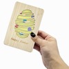 Happy Easter Wooden Greeting Card, Unique Keepsake for Kids, Family,