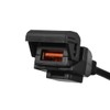 Komine KK-211-1 QC3.0 USB Power Supply for Motorcycles S Black