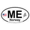 US Decal, Inc. Norway, Maine Oval Sticker