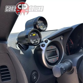 CARZDELUXE Dual gauge pod mount for Nissan 370Z functional defrost vent 52mm