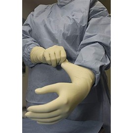 Colortrieve Attenuating 0.35mm Thickness X-Ray Hand Coverage - Lead Free, Pair, Size 9, Yellow