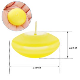 20 Pcs Floating Candles Centerpieces, 1.5 Inch Unscented Floating Candles Small Decoration for Valentine's Day, Thanksgiving, Wedding, Holiday, Parties and Home Decor