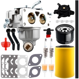 Carburetor Compatible with Husqvarna YTH24V48 YTA22V46 YTH22V46 YTH24V54 Z246 Z254 YTH23V48 YTH2348 46" 48" Mower Engine V-Twin 20-26hp Replace 799230 699709 499804 MIA10632