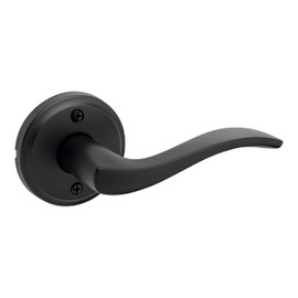 Weiser Sedona Matte Black Door Handle, Right-Handed Half Dummy Lever, Non-Turning Interior Door Handles for Wardrobe, Closet Door & French Doors, Cabinet Handle/Cupboard Handles, Home Décor