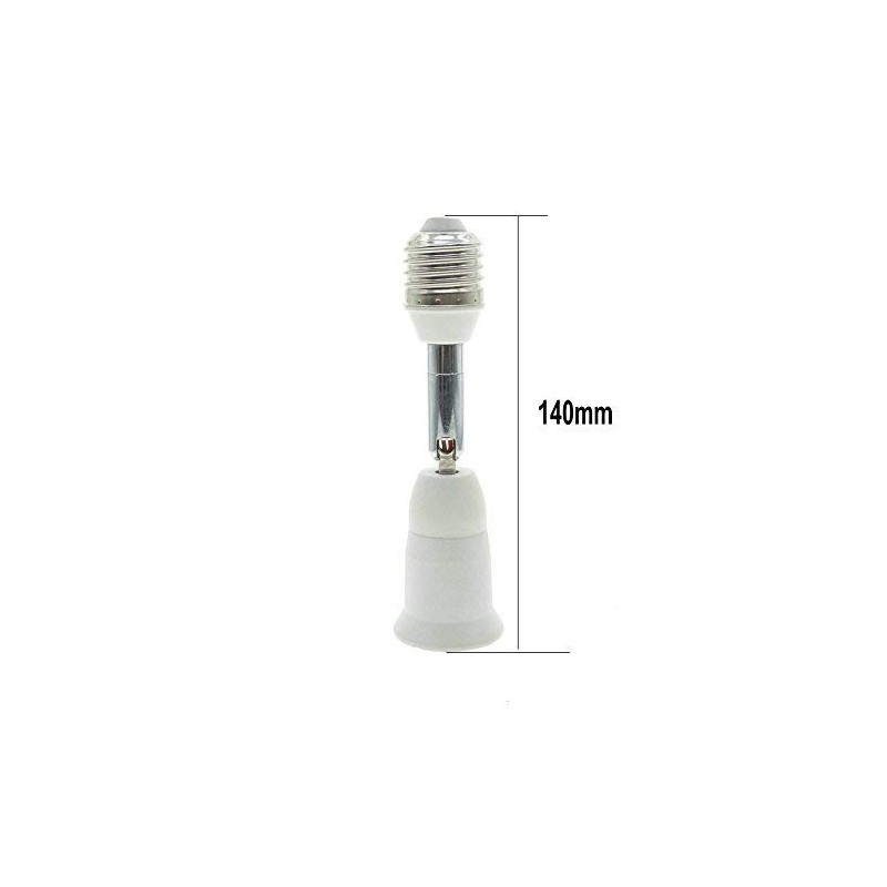 Aukora E26 E27 Bulb Socket Extender, Bendable Medium Base Light