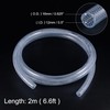 sourcing map Braided Reinforced PVC Tubing 12mm ID 2m Transparent