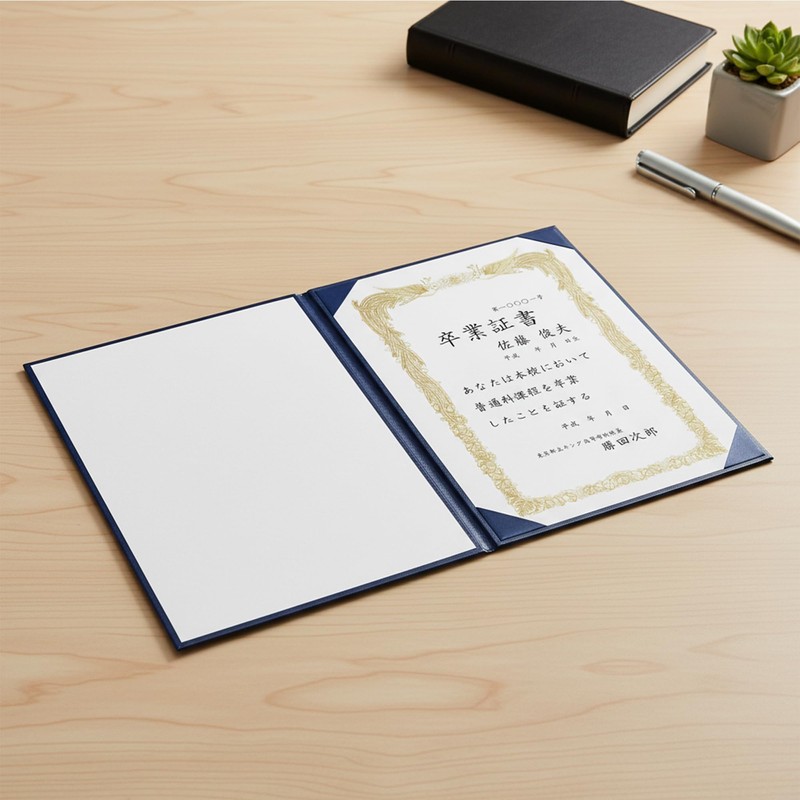 GraduationMall Appreciation Diploma and Award File, Bi-Fold Paper, A4 Size,
