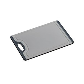 Kesper Chopping Board Material: Plastic (PP/TPE), Dimensions: 29.5 x 19.5 x 0.75 cm, Colour: Grey/Black, 30883