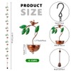 dreamysoul Rain Chains for Outside, Leaves and Bird Decorative Rain