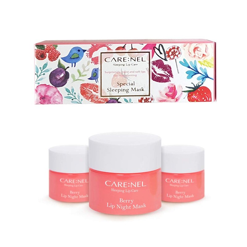 CARENEL Lip Sleeping Mask 5g (Berry2+Lime1) - Moisturizer for Dry