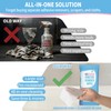 Creatyi 40 Pcs Large Size 3D Frosted Double-Sided Material Adhesive