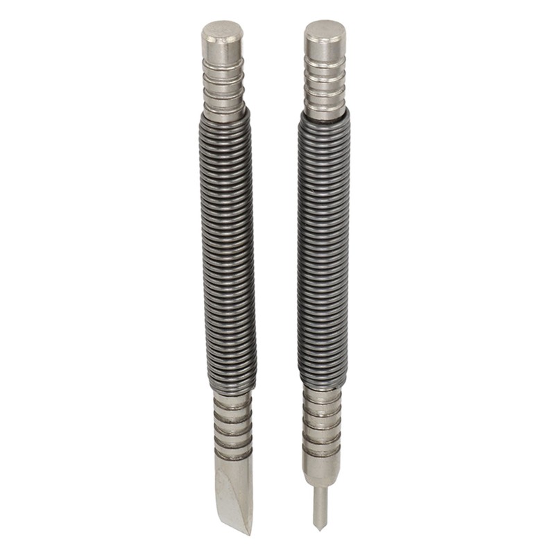 2 Pcs Nail Set Tool High Carbon Steel Double Ended