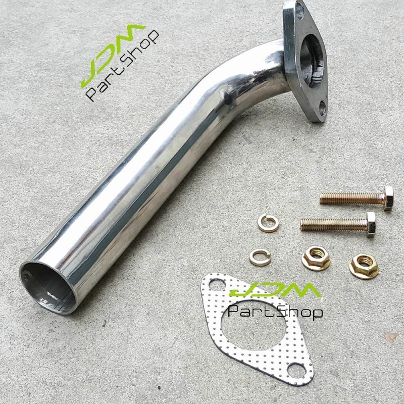 JDMPARTSHOP 35mm 38mm Stainless Pipe Wastegate Dump Tube Elbow Actuator
