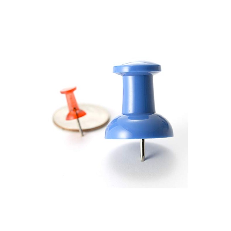 Officemate 92905 - Pinzas gigantes, colores surtidos, 2 tinas de