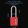 Combination Padlock, [2.6inch Long Shackle] Diyife 4 Digit Combination Lock,