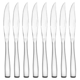 Eagrye Cuchillo de Carne de Acero Inoxidable Juego de 8, Cuchillo de Carne de Acero Inoxidable