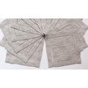 Servilletas de cóctel de lino natural, 1 docena de 6