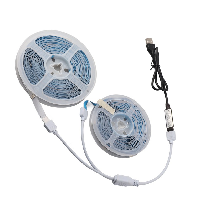 LED RGB Strip Light 5V Button Control Tape Light Color