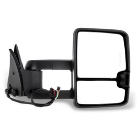Aintier Pair Towing Mirrors Fit For 1988-1998 For Chevy Silverado For GMC Sierra 1500 2500 3500 Power Adjusted No Heated Turn Signal Width Light Black Housing