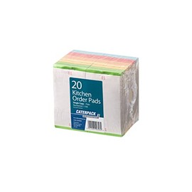 Caterpack by Robinson Young - Kitchen Order Pads - Single Copy 20 Pads - Assorted Colours. Ideal for Restaurants/Cafe's.