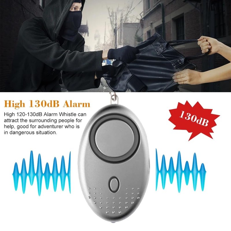 Personal Alarm, Security Alarm Keychain With 140DB Loud Police Approved
