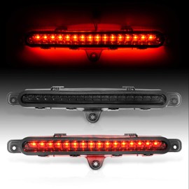 AmeriLite for 2010-2014 Ford Mustang Smoke LED 3rd Brake Lamp High Mount Center Stop Light Set(1pc)