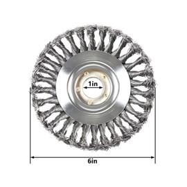 Namzi 6 Inch Unbreakable Wired Trimmer Blade, Wire Wheel for Weed Wacker Used for Gardens, Lawns, Green Spaces, Farmland, and Orchards, Wire Weed Trimmer Head