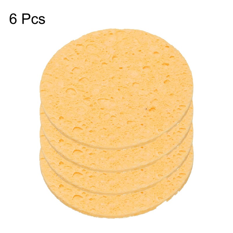 sourcing map 4pcs Soldering Iron Cleaning Sponge 1.97" Replacement Sponge