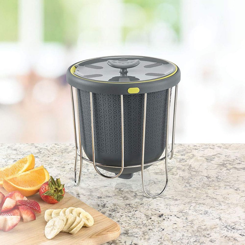 Polder Kitchen Composter-Flexible Silicone Bucket inverts for Emptying and Cleaning