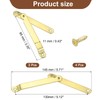 sourcing map 2Pcs 5.71"x0.43" Folding Support Lid Hinges, Right Side