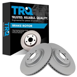 TRQ Front Brake Rotors Set Compatible with 2020-2023 Ford Explorer Police Interceptor Utility Lincoln Aviator
