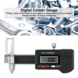 Gauge Digital Caliper Ruler,Mini Electronic Digital Display Gemstone Caliper for 0-25mm Jewelry Card Meter Thickness Gauge Triple Use Ruler Thickness Measuring Cal