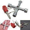 JOCXZI Control cabinet key, universal key with 4 profiles, for