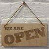 Cutncraft Designs Open Closed Sign Laser engraved Wooden Plaque Sorry