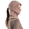 Ponytail Balaclava Ski Mask Full Face Cover Hood Winter Running