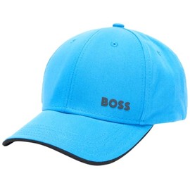 BOSS Men's Bold Curved Logo Cotton Twill Hat, Bright Blue Raspberry, One Size